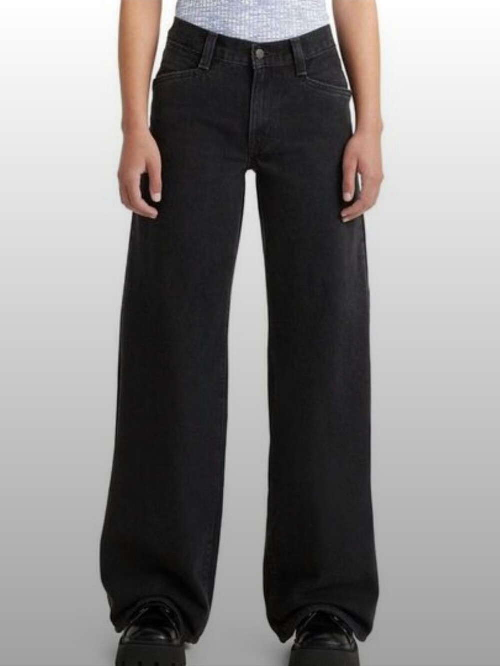Levi's '94 Baggy Wide Leg Black Jeans, Size 29